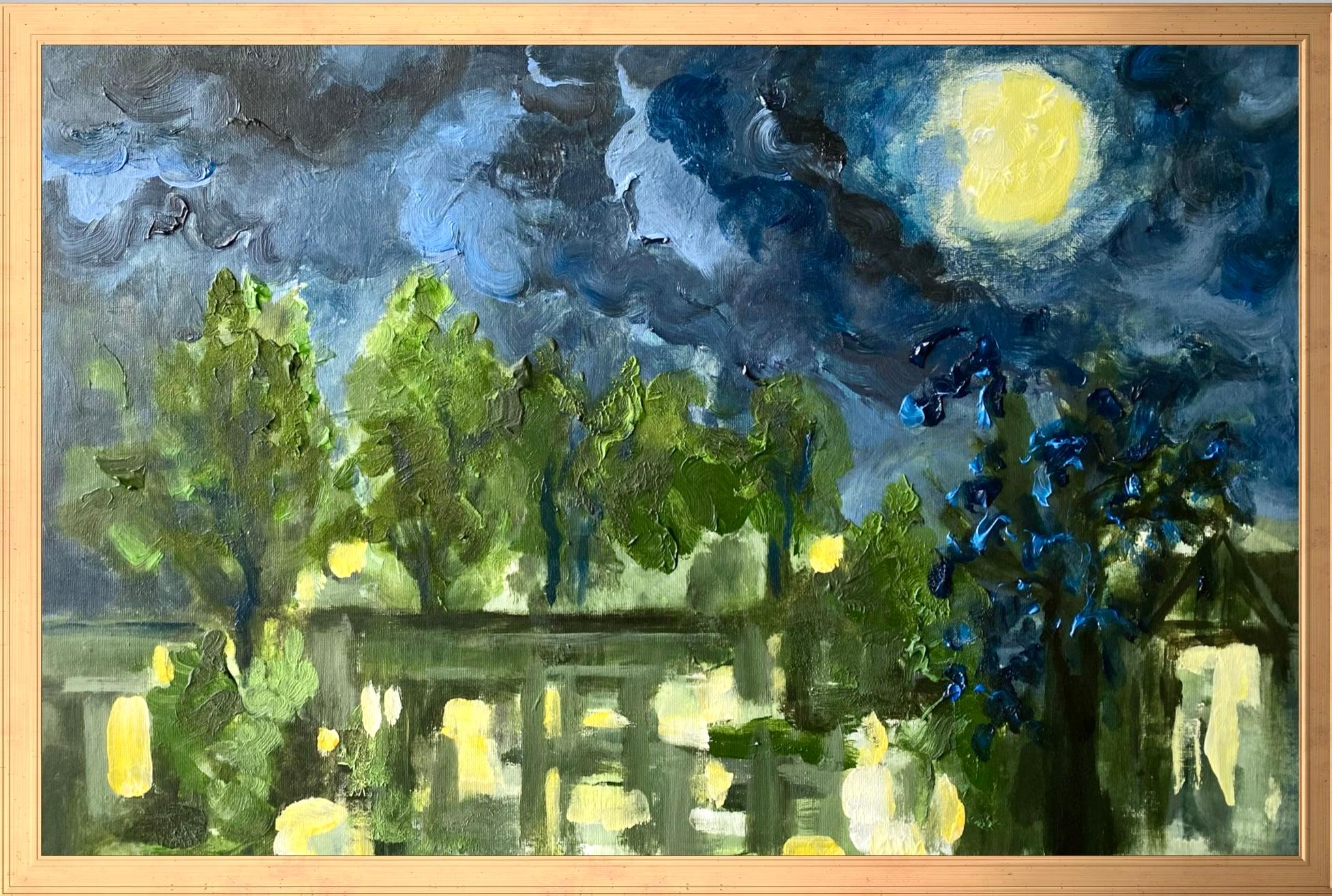 Handgemalter Proof#1-Moon Night-British Awarded Artist-Limited of2-One Off