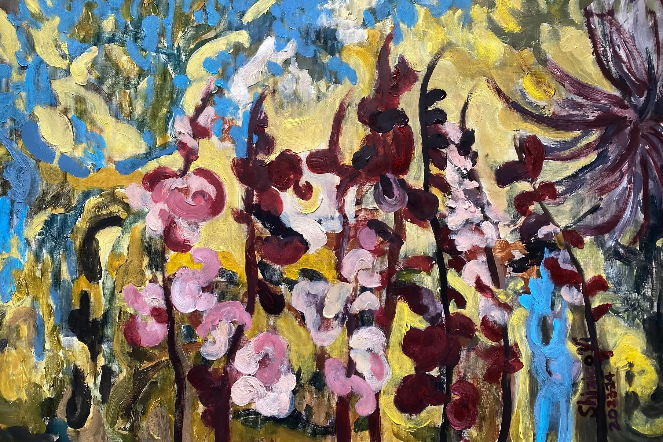 Hand Painted X-Large-Gladiolus Glorious-Awarded Woman Artist-Open Edition of 60