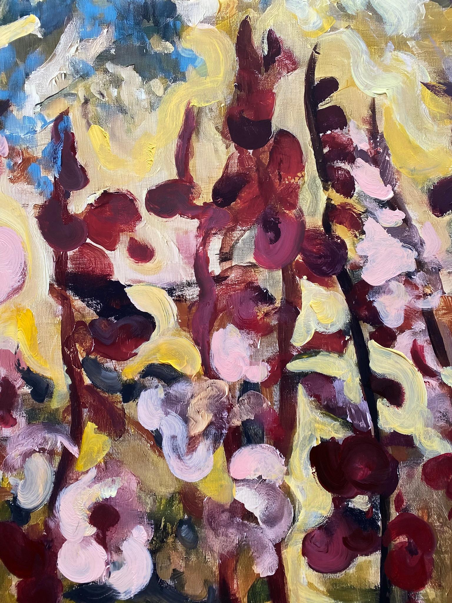 Hand Painted-XLarge-Gladiolus Glorious-British Awarded Artist-Limited Edition#4 - Print by Shizico Yi