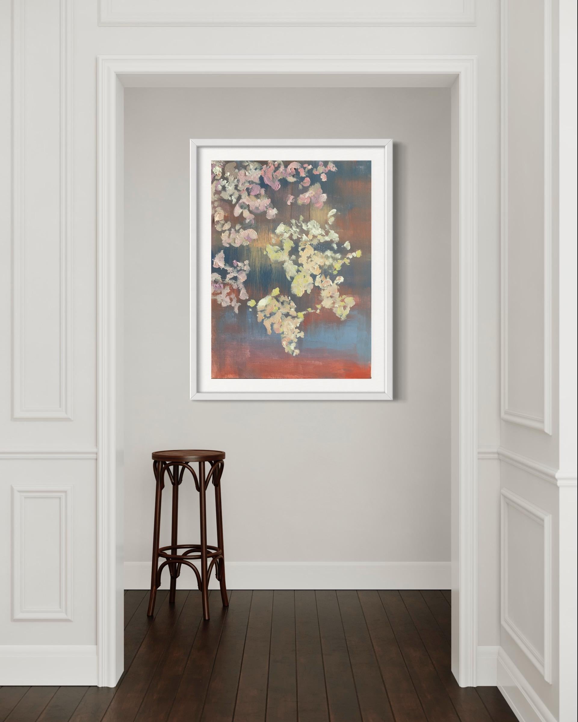 London Sakura- Artist Proof of 5 - Abstract Expressionist Print by Shizico Yi