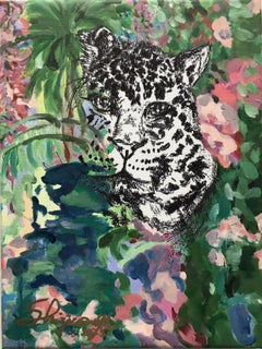 Portrait of an Artist as Cat-hand painted #1 of 3 Proof-British Awarded Artist