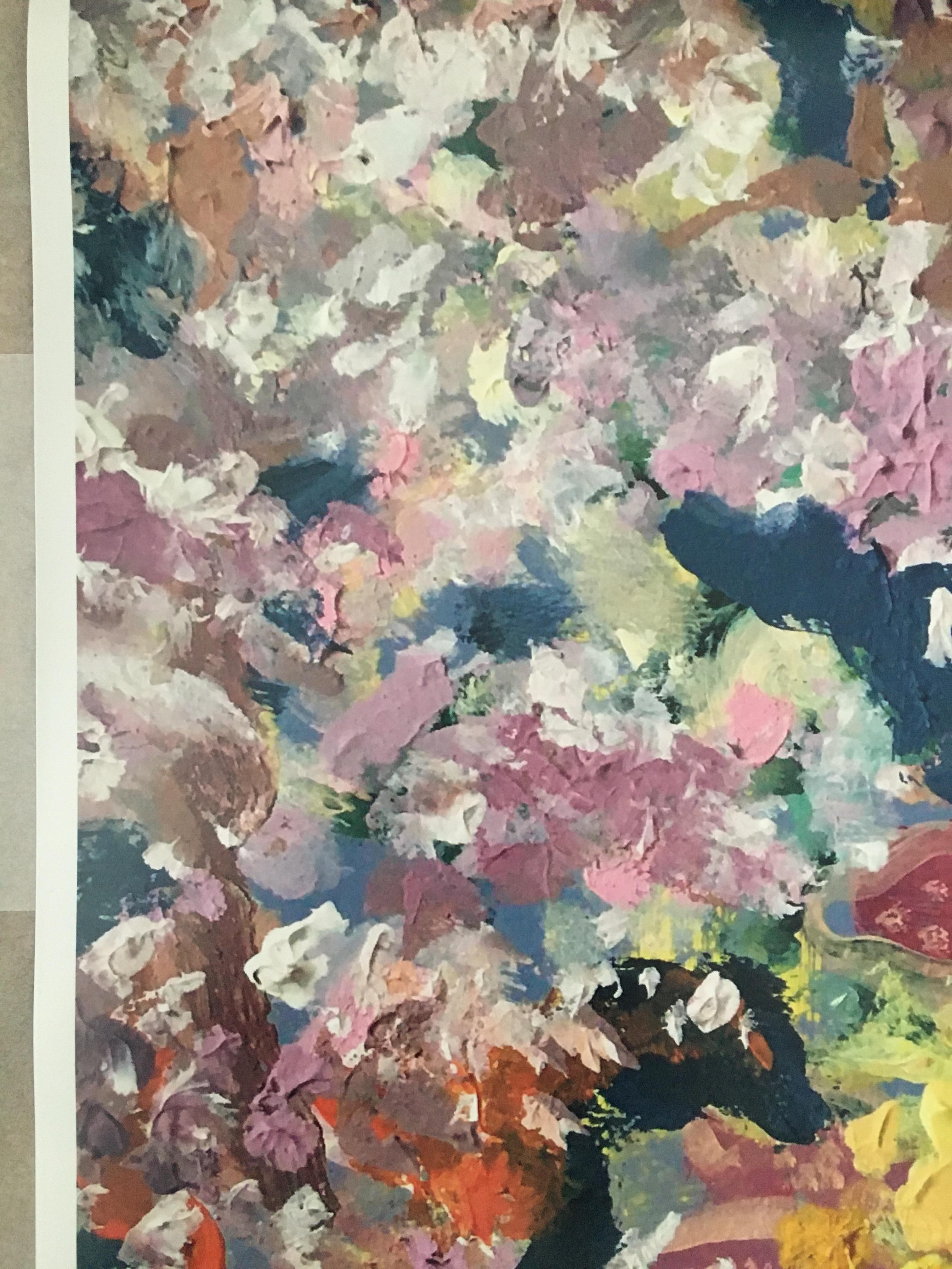Sakura in London, St. Paul-Abstract-Rare Large Limited Five only #3/5 -UK artist For Sale 4