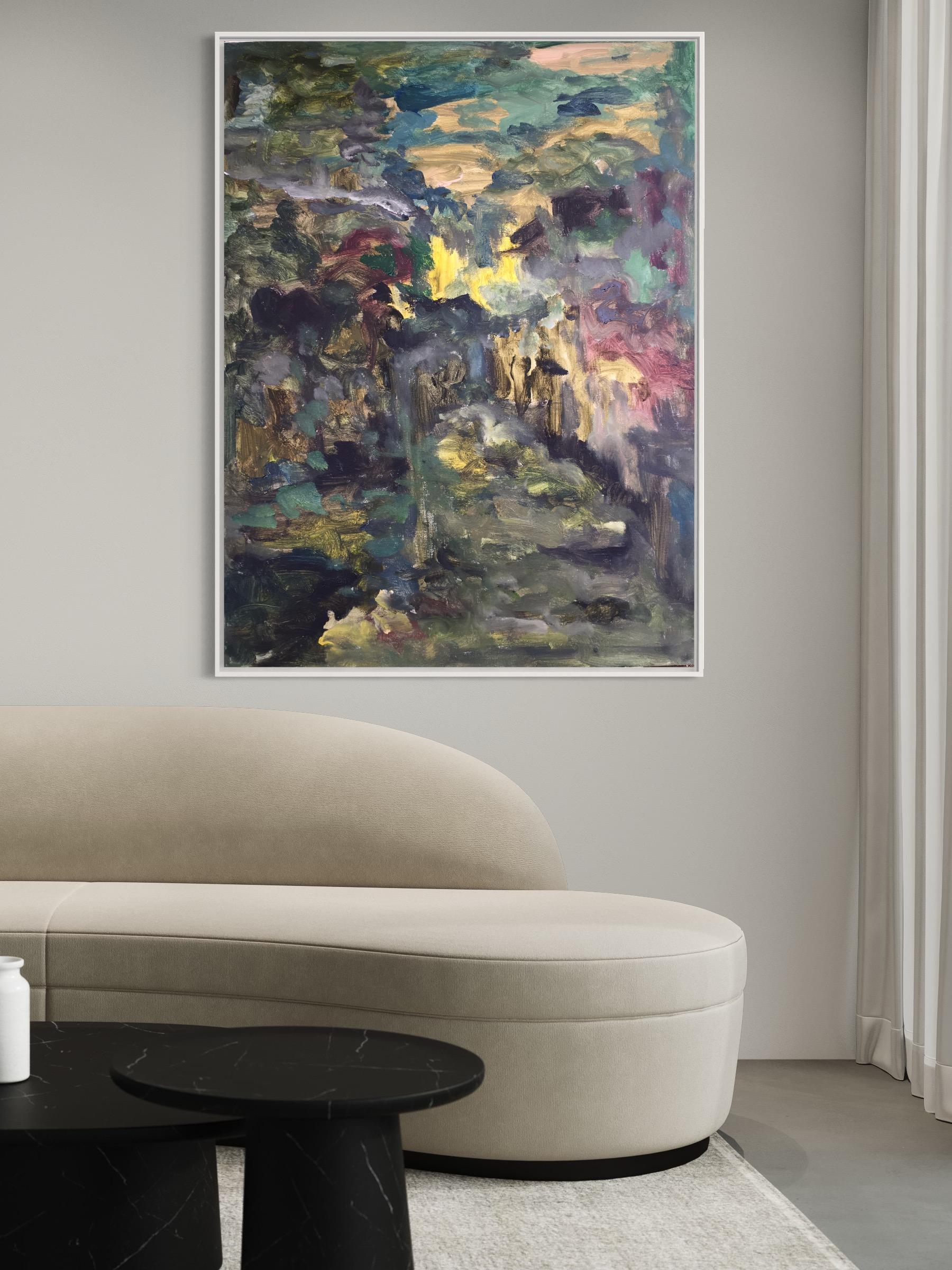 Large Edition-Summer Night, Abstract, Rare Limited Edition#3, UK Awarded Artist - Print by Shizico Yi
