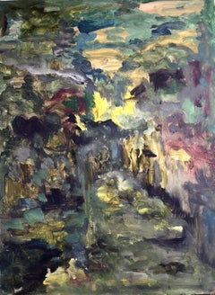 Summer Night, abstract, rare large Limited Edition by shizico yi, UK artist
