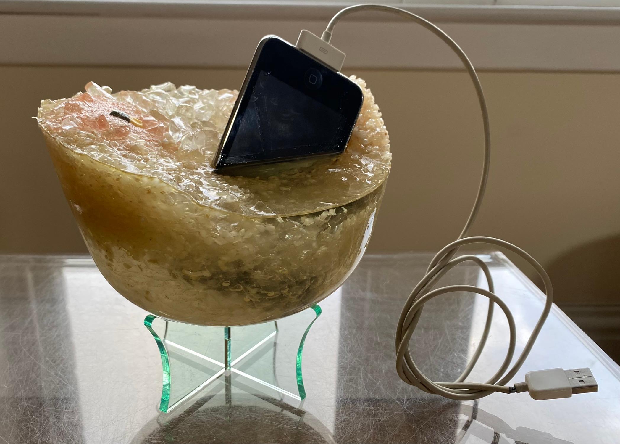 Banquet IV-Time Capsule-ipod2008-Resin Casting-UK Awarded Conceptual Artist  For Sale 10