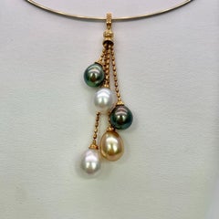 Shizuku Teardrop South Sea Pearl Gold Pendant 'P212'
