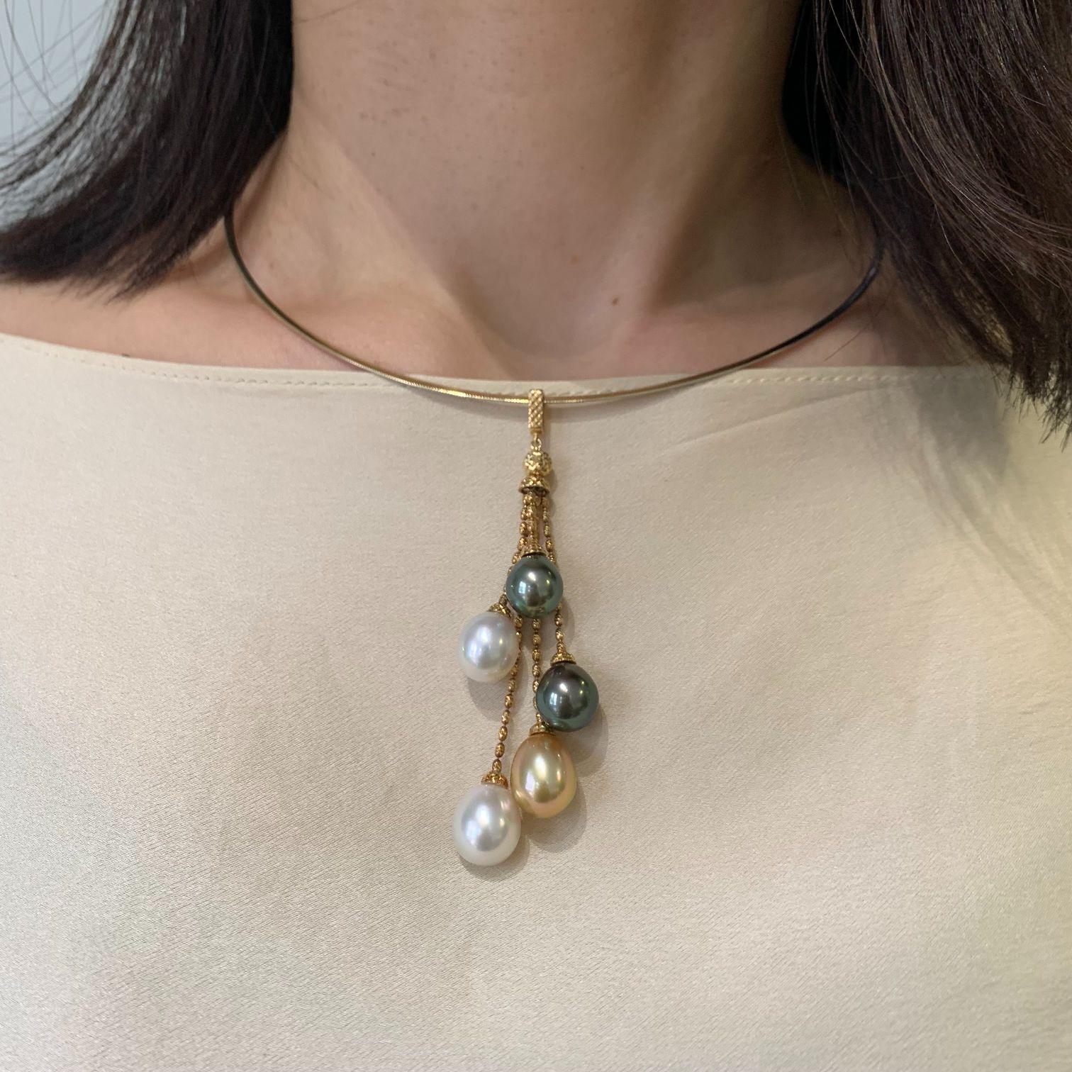 teardrop pearl necklace