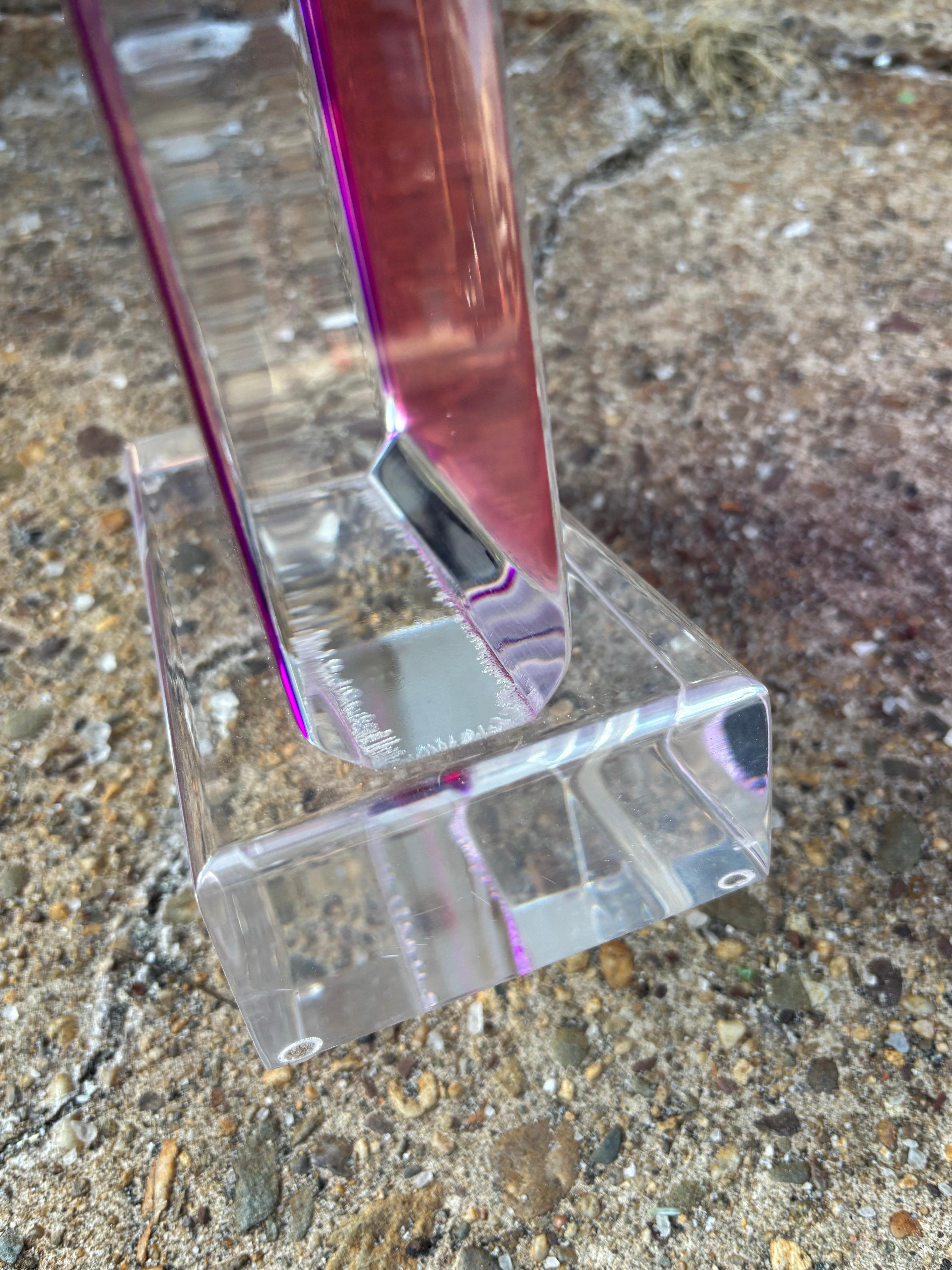 Shlomi Haziza Colorful Lucite Sculpture In condizioni buone in vendita a Philadelphia, PA
