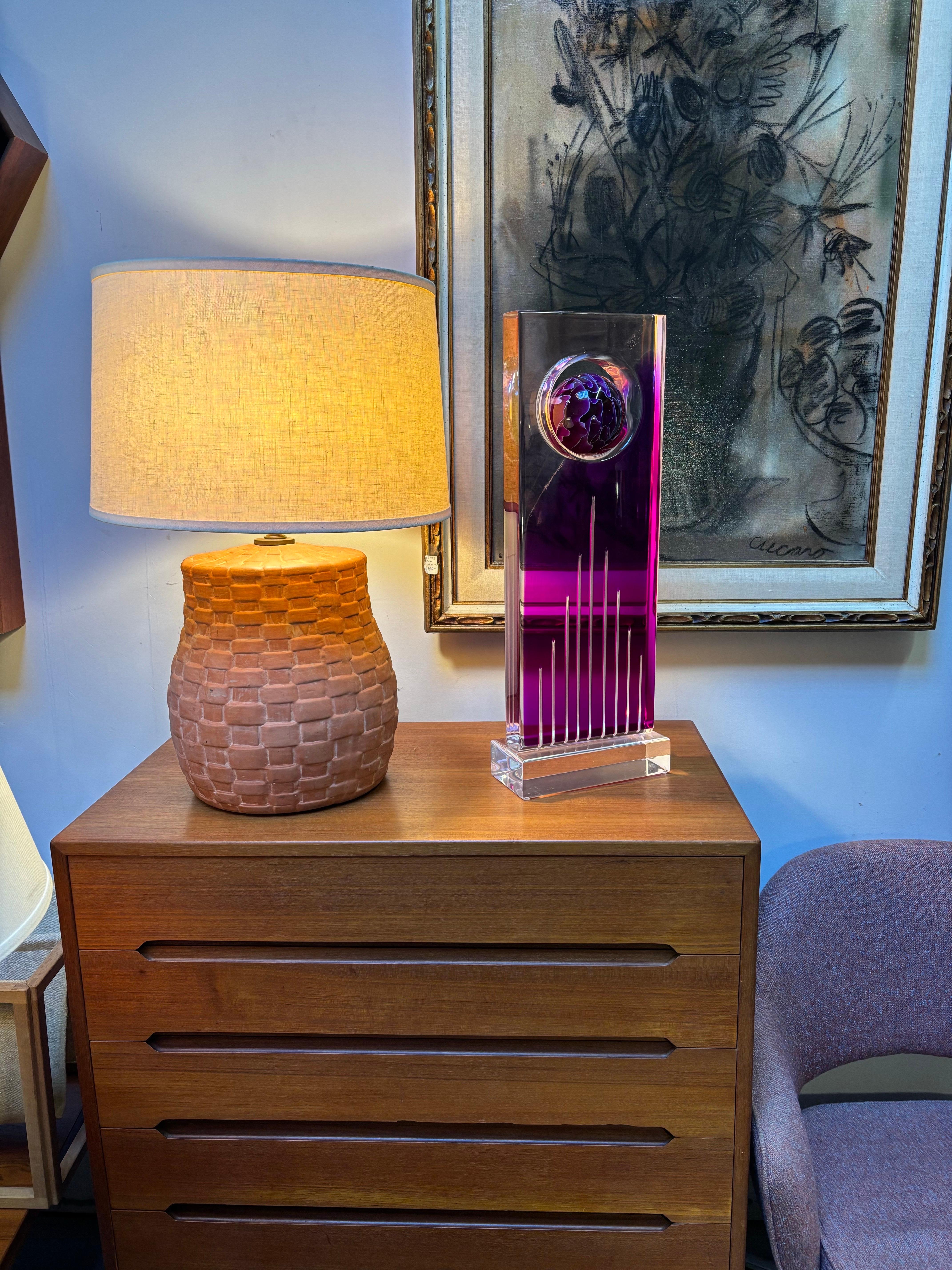 Acrilico Shlomi Haziza Colorful Lucite Sculpture in vendita