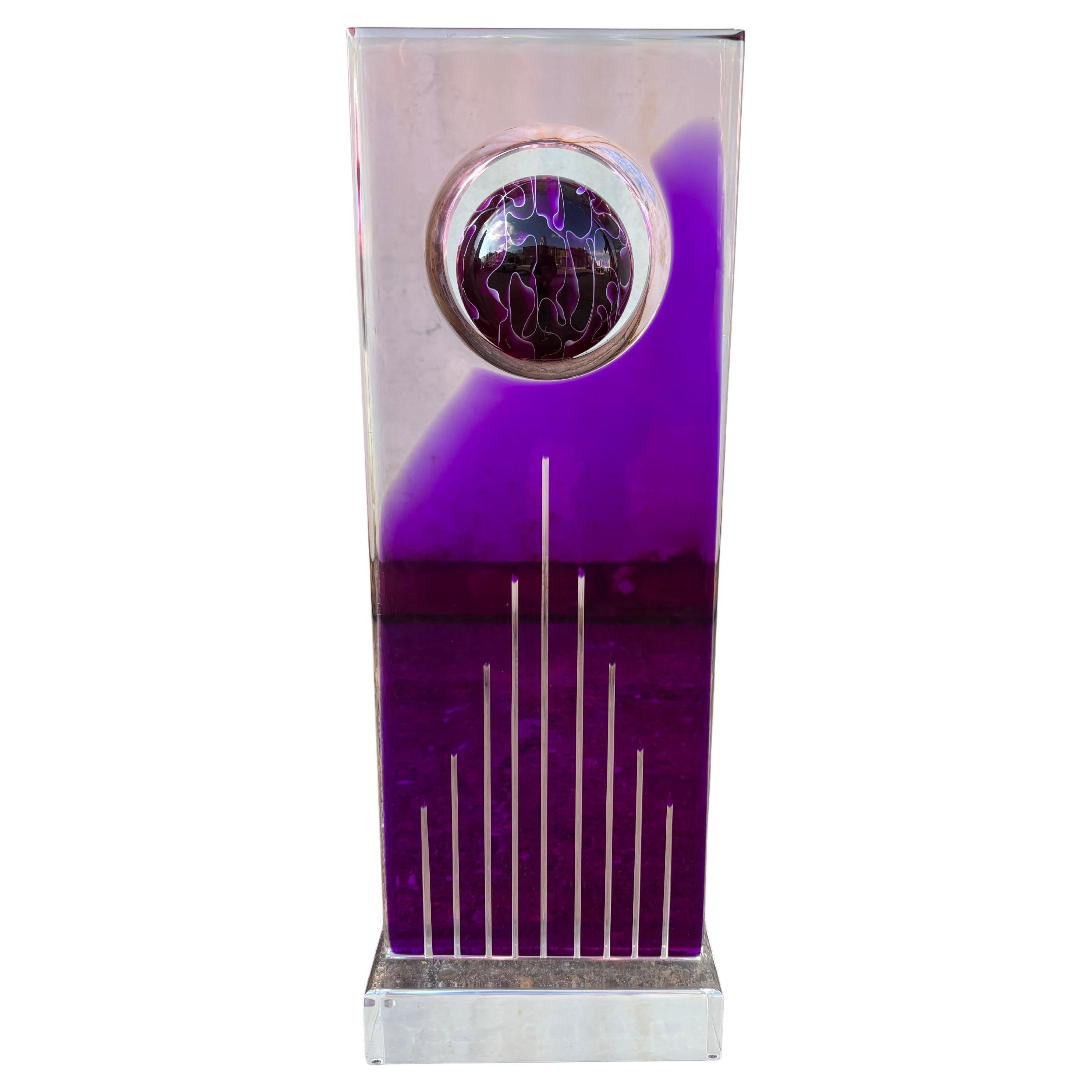 Sculpture colorée en lucite de Shlomi Haziza