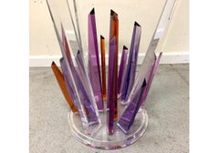 Shlomi Haziza (israeliano, nato nel 1969) Tavolino Rock in acrilico e vetro