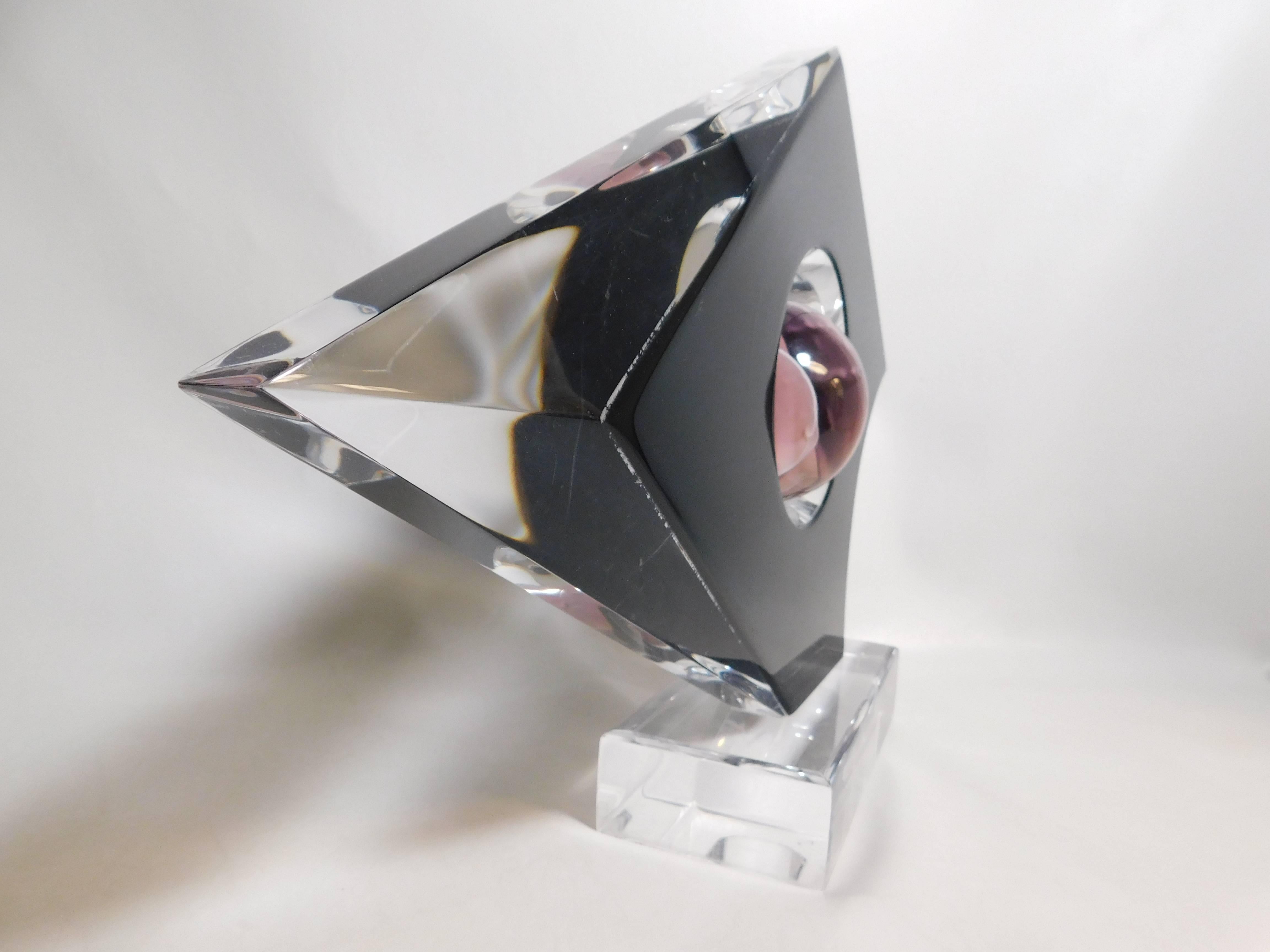 Scultura astratta in lucite di Shlomi Haziza, moderna e di metà secolo in vendita 5