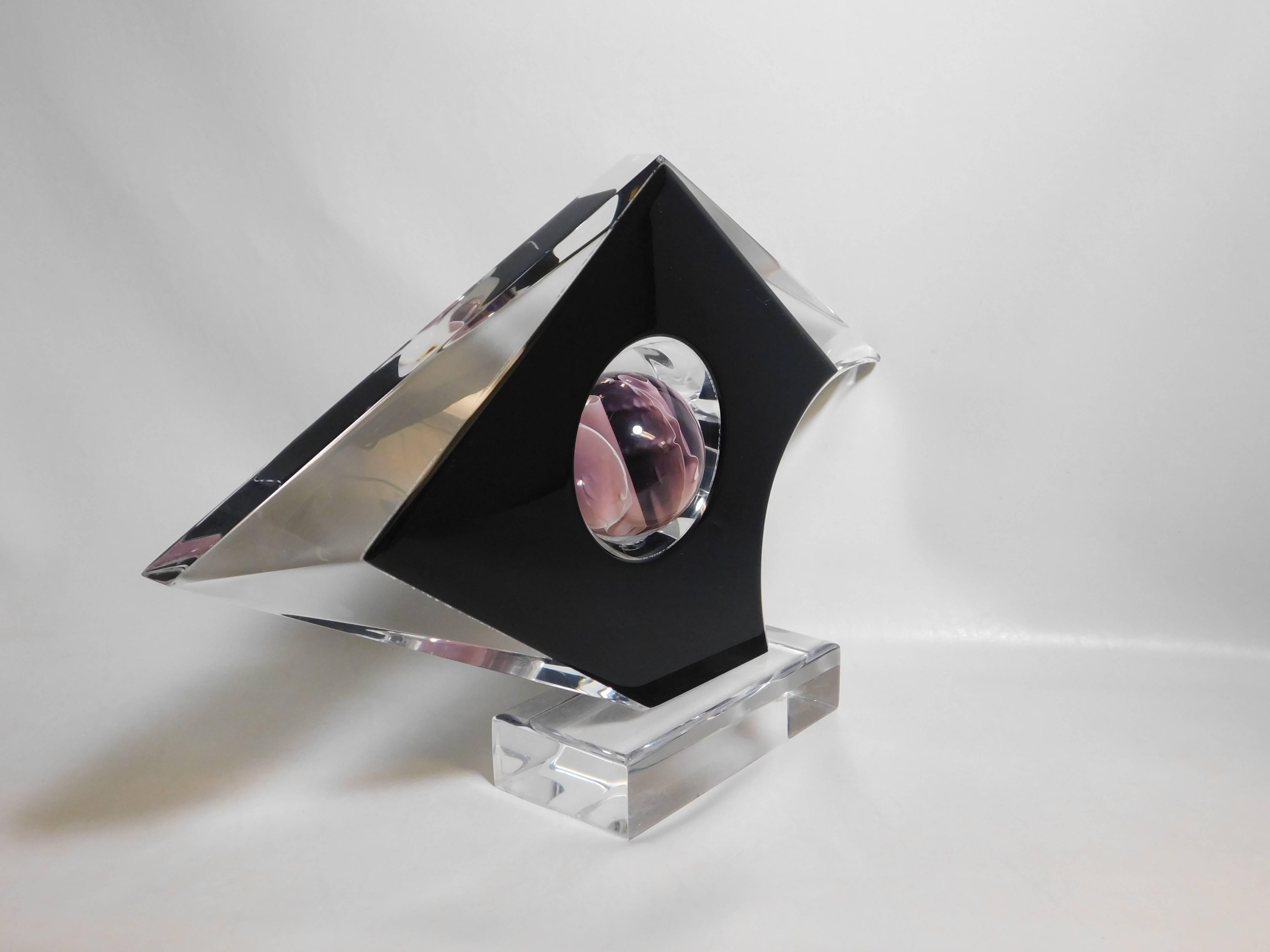 Scultura astratta in lucite di Shlomi Haziza, moderna e di metà secolo in vendita 7
