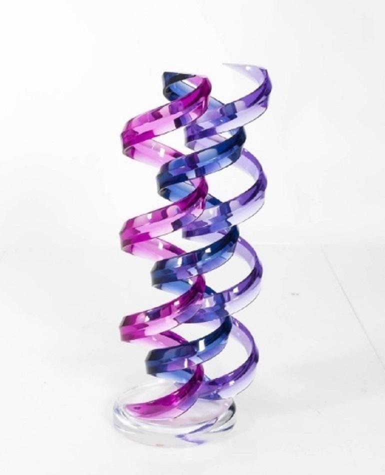 20th Century Triple Helix Abstract Sculpture by Shlomi Haziza