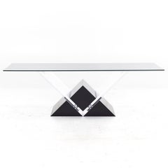 Shlomi Hazizi Couchtisch aus Lucite und Glas aus der Mitte des Jahrhunderts