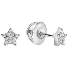 0.08 Carat Diamonds Mini Star Stud Earrings in 14 Karat Gold - Shlomit Rogel
