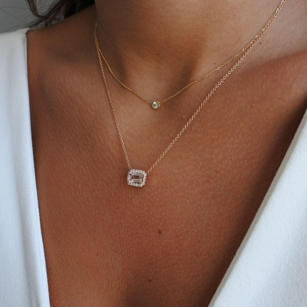0.10 carat diamond necklace