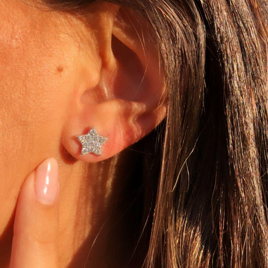 big star stud earrings