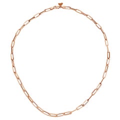 14 Karat Rose Gold Open Link Cable Chain Necklace - Shlomit Rogel - Make a Wish