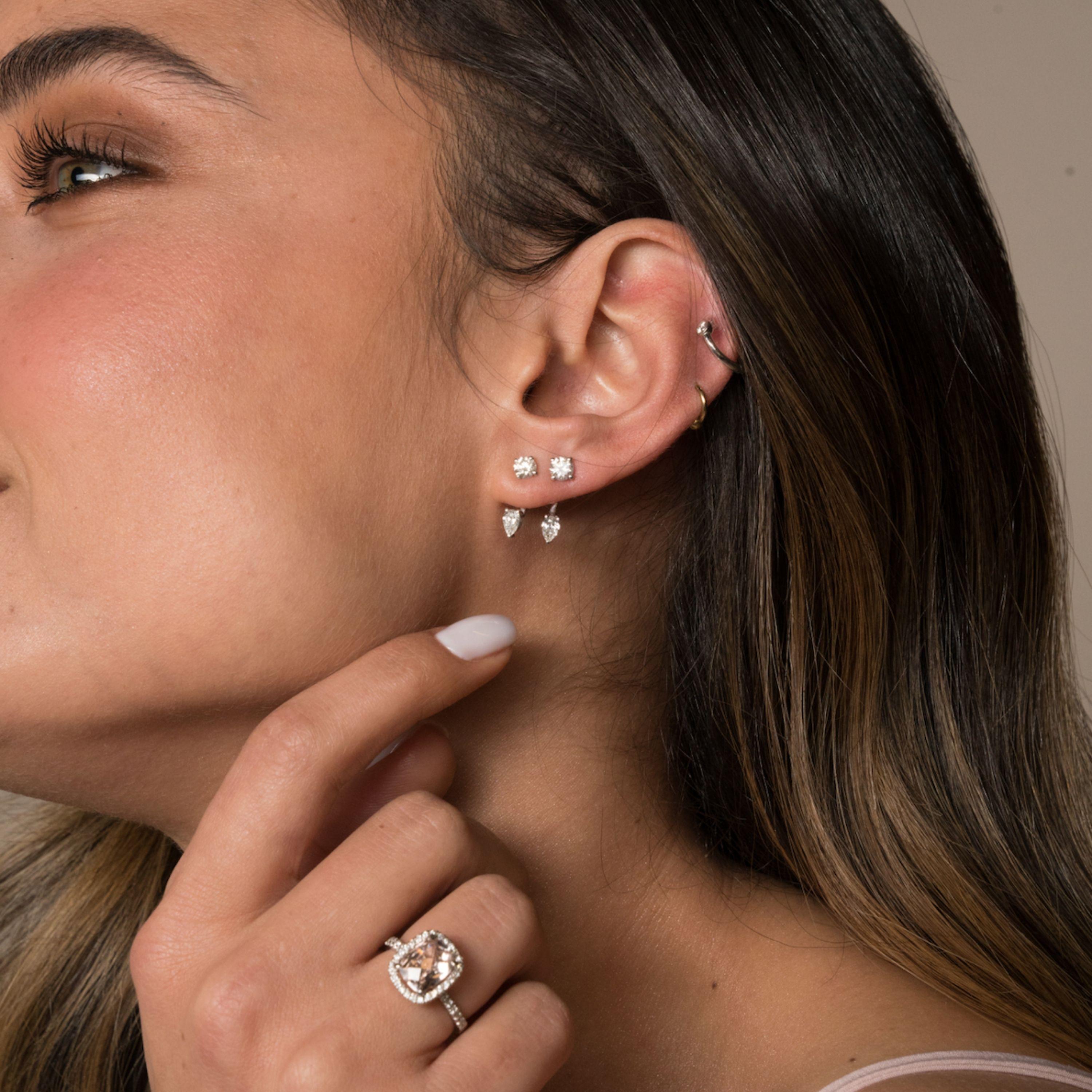 0.75 carat store diamond earrings