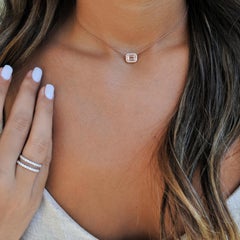 2,33 Karat Morganit und Diamanten-Anhänger aus 14 Karat Roségold – Shlomit Rogel