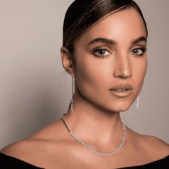 4.00 Carat Diamond Collier Necklace in 14 Karat White Gold - Atelier Collection