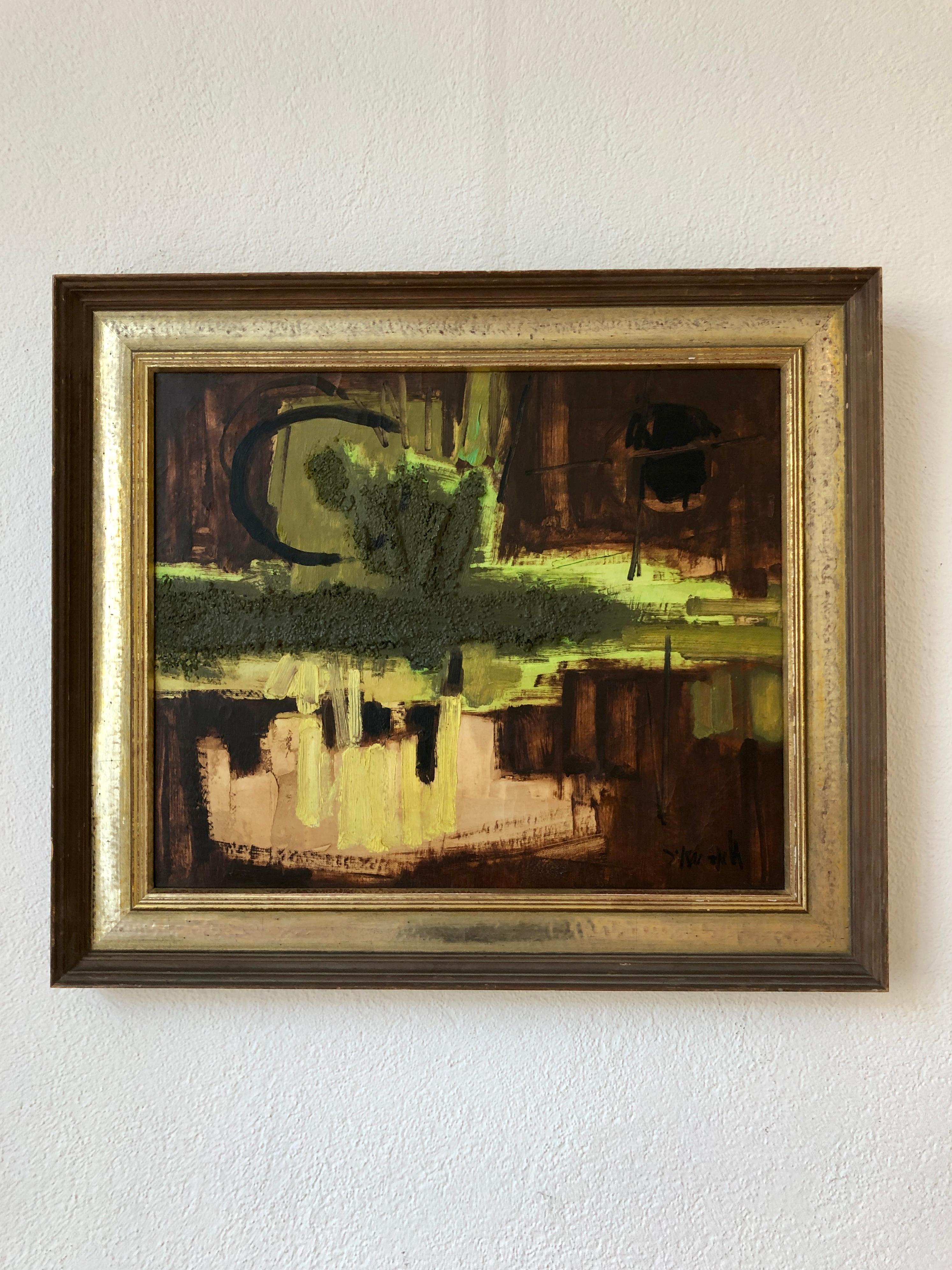 Abstrakte Zusammensetzung – Painting von Shlomo Meïr