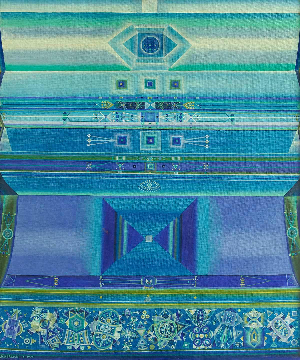 Campos Celestiales Arte ruso israelí Avant Garde postsoviético, Grupo Leviatán - Painting Contemporáneo de Shmuel Ackerman