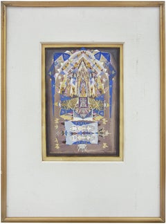 Mandala Judaica Post Soviet Russian Avant Garde Israeli Leviathan Group Painting