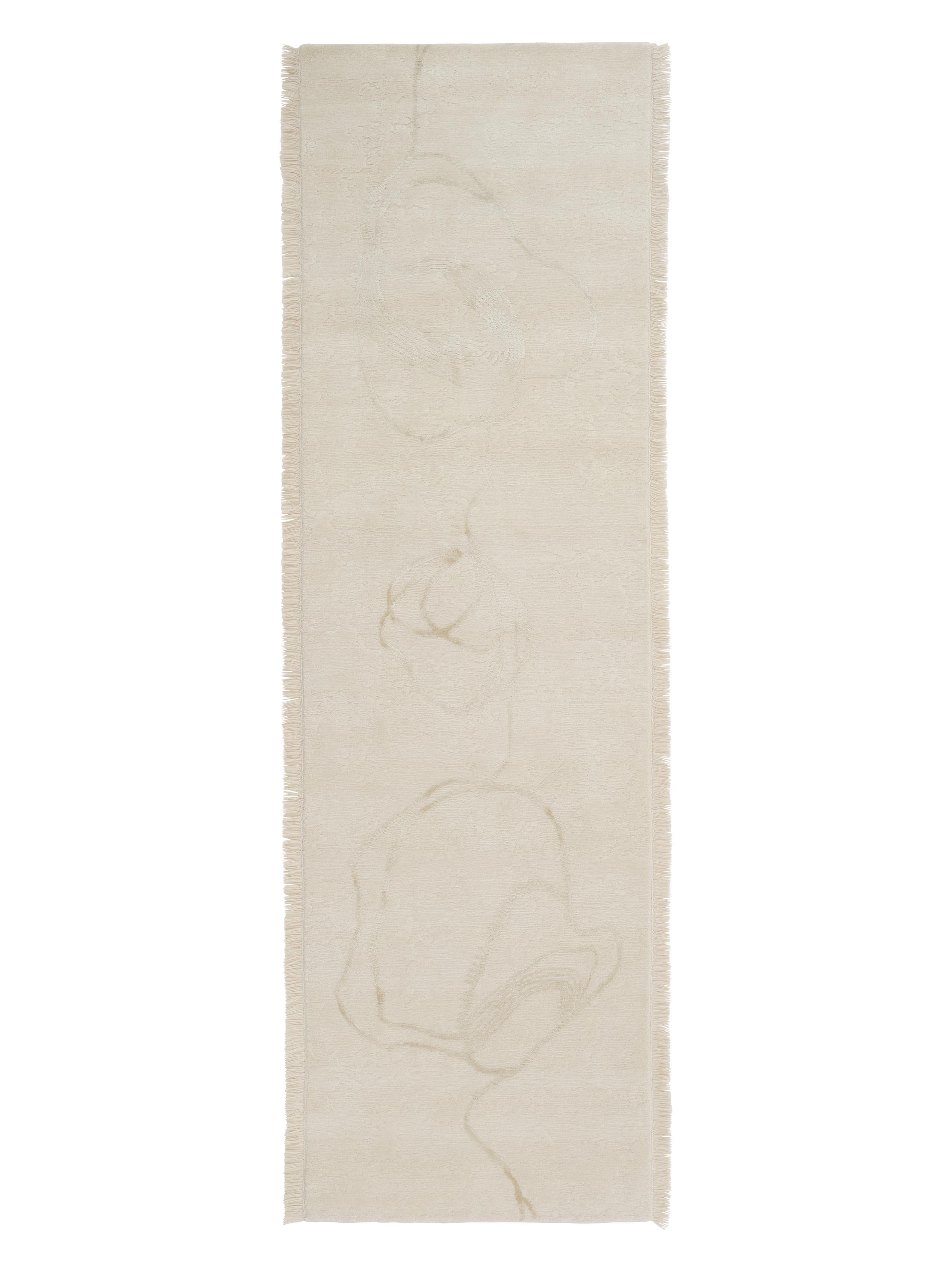 'Shoal Dream' Handgefertigter Teppich von Linie Design, Watertopia, 240 cm, Wolle & Seide im Angebot 3