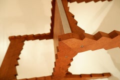 Shocking Chair, Teak, jaggered Dining room, Desk or Side chair. Josh Page Studio