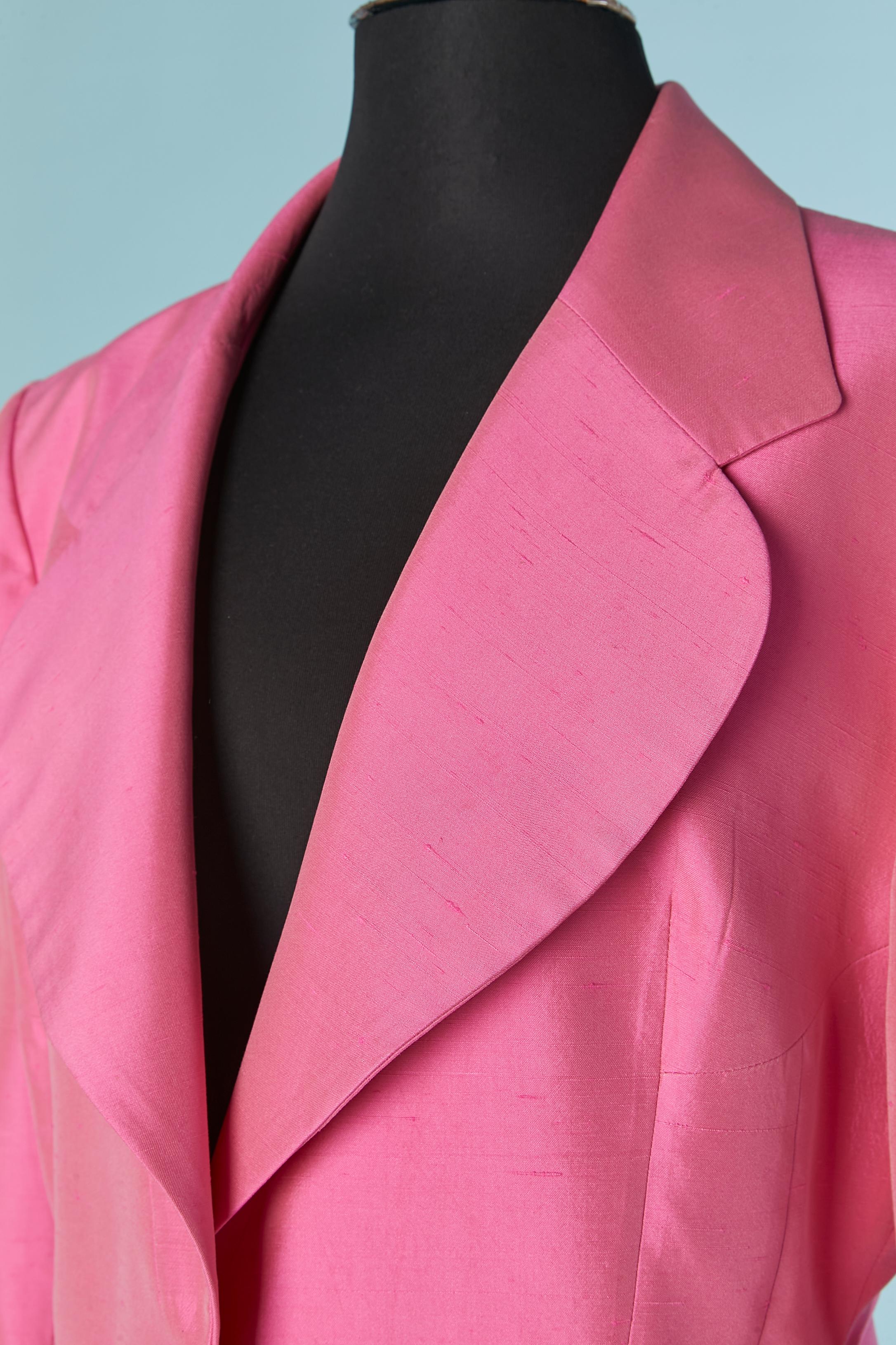 Shocking Pinker Rock aus Rohsilber CHRISTIAN DIOR ca. 1980er Jahre im Zustand „Hervorragend“ im Angebot in Saint-Ouen-Sur-Seine, FR