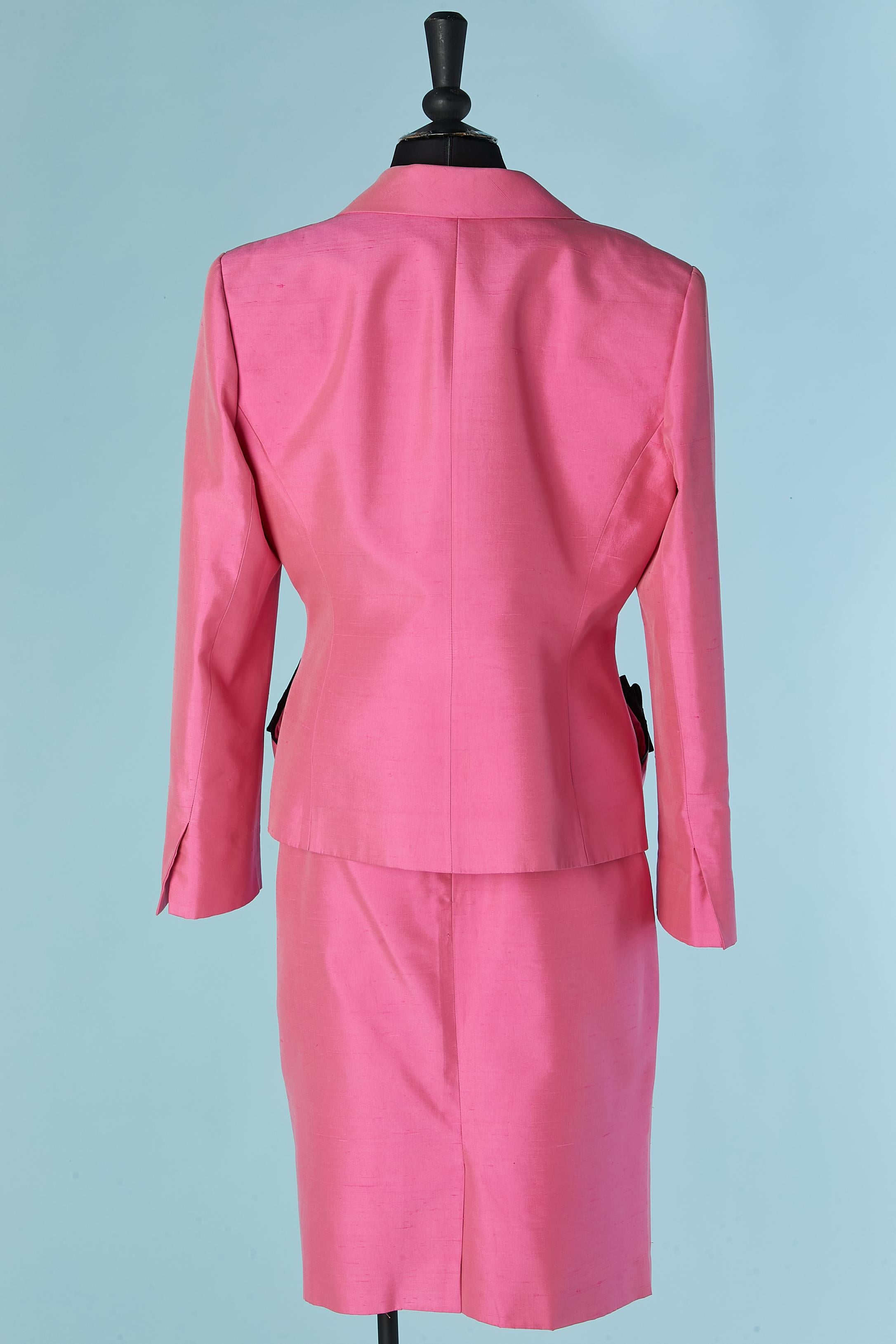 Shocking Pinker Rock aus Rohsilber CHRISTIAN DIOR ca. 1980er Jahre im Angebot 4