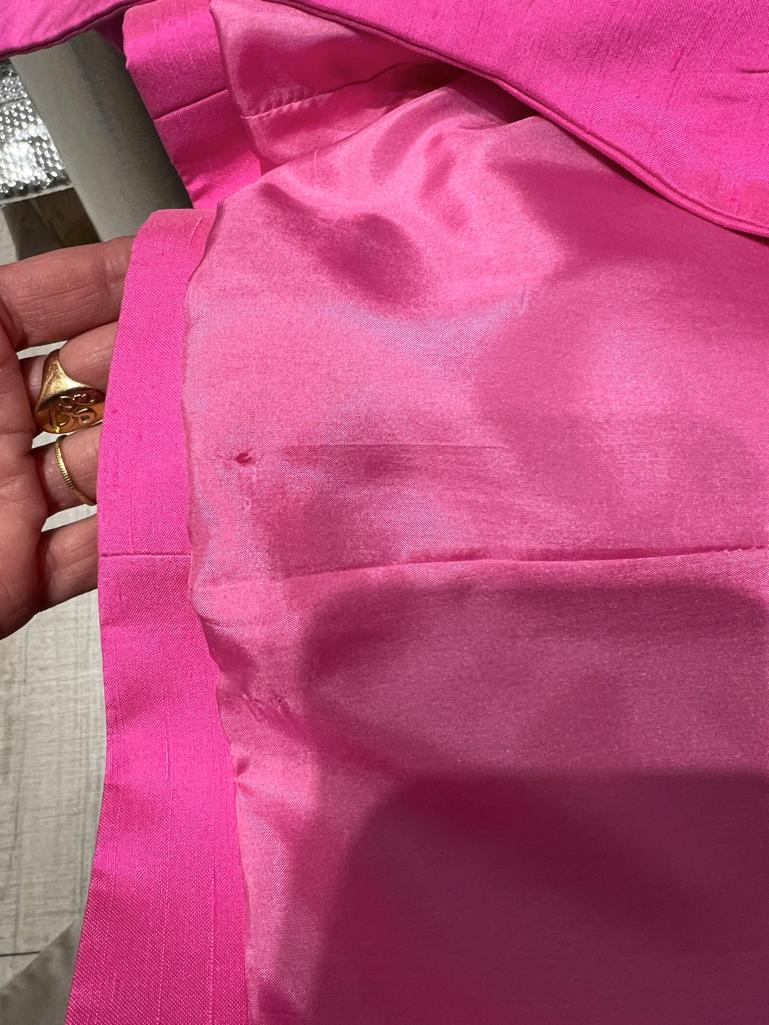 Shocking Pinker Rock aus Rohsilber CHRISTIAN DIOR ca. 1980er Jahre im Angebot 5