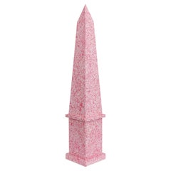 Shocking Pink Speckle Two-Part Large Obelisk
