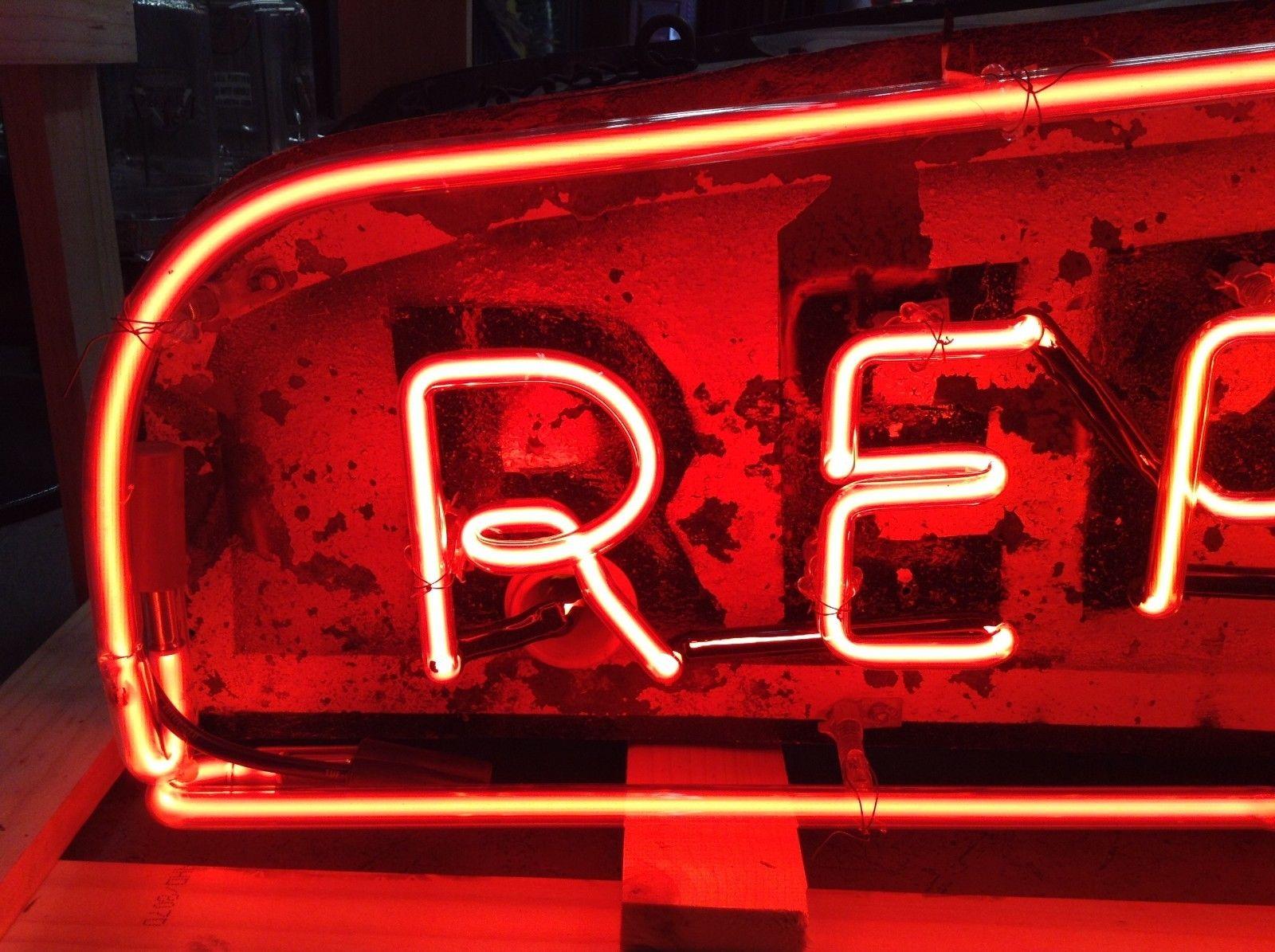 American Shoe REPAIRING Single Sided Neon Cobbler Sign For Sale