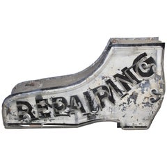 Vintage Shoe Repairing Single Sided Neon