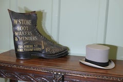 Shoe Shop or Cobblers Trade Sign, Leather Hob Nail Boot