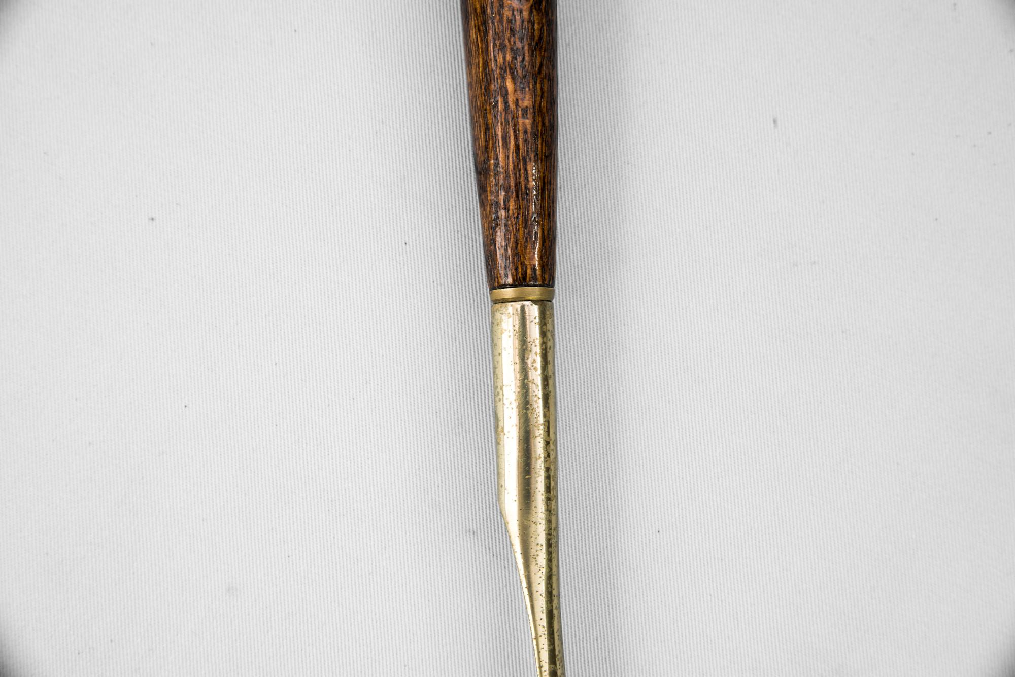 Shoehorn Brass Wood Duck Head, 1960s 1