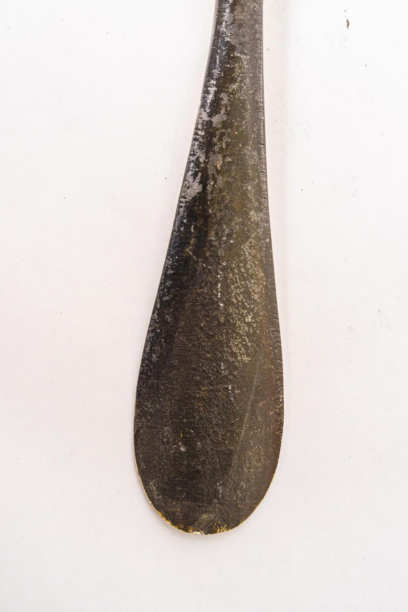 Blackened Shoehorn Shows a horse by Walter Bosse For Sale
