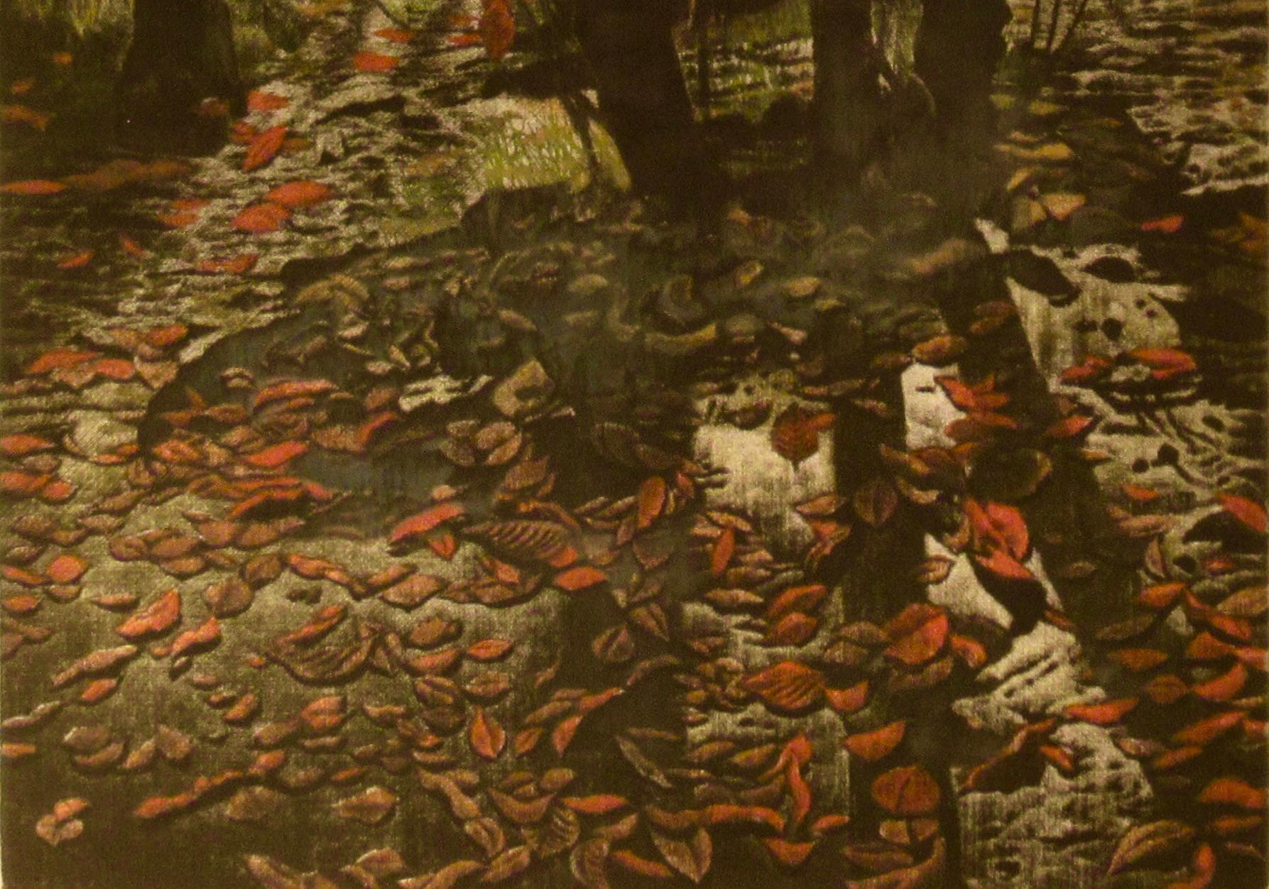 Facing the Sun, Gyakko - Brown Figurative Print by Shogo Okamoto