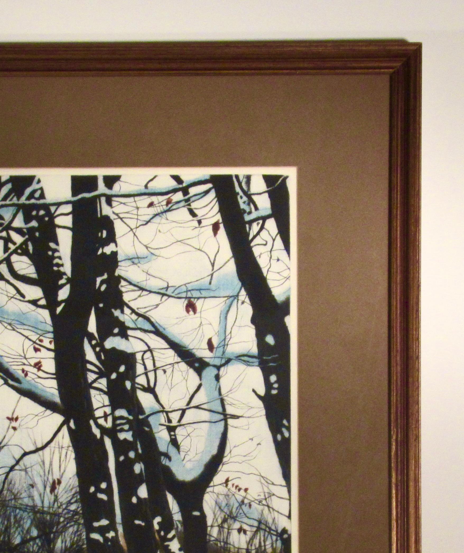 Flowers of the Rose Bush Under the Snow For Sale 3