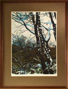 Flowers of the Rose Bush Under the Snow