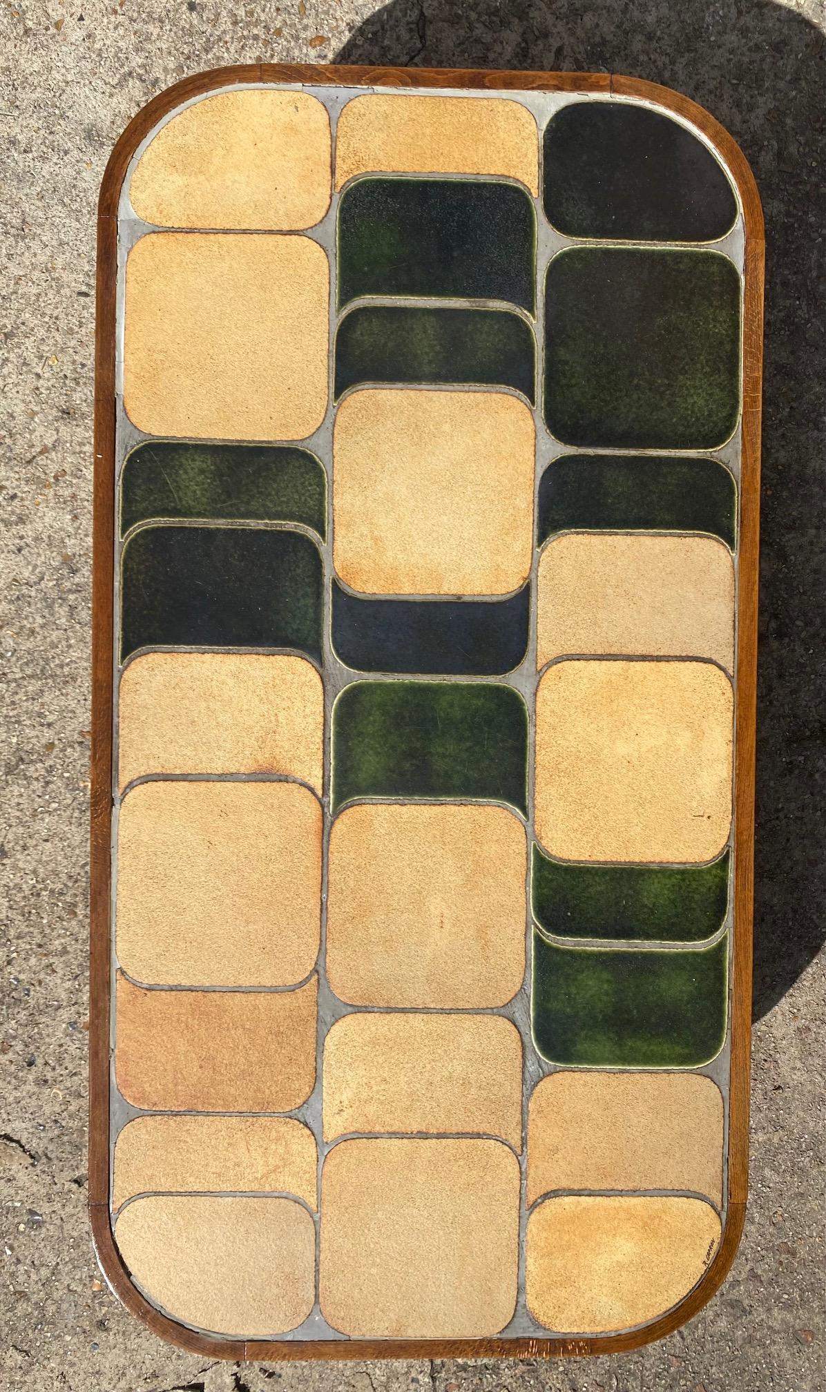 Fin du 20e siècle Table basse en céramique « Shogun » de Roger Capron, Vallauris, France, 1970