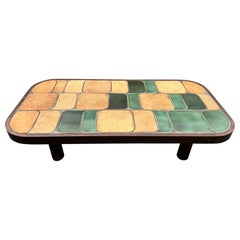 Table basse en céramique « Shogun » de Roger Capron, Vallauris, France, 1970