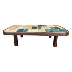Table basse en céramique « Shogun » de Roger Capron, Vallauris, France, 1970