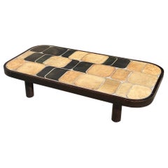 Table basse en céramique « Shogun » de Roger Capron, Vallauris, France, 1970