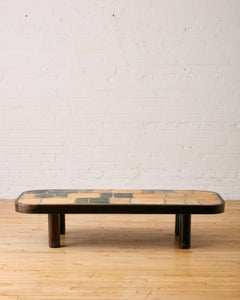 Shogun Ceramic Tile Top Coffee Table by Roger Capron C. 1960