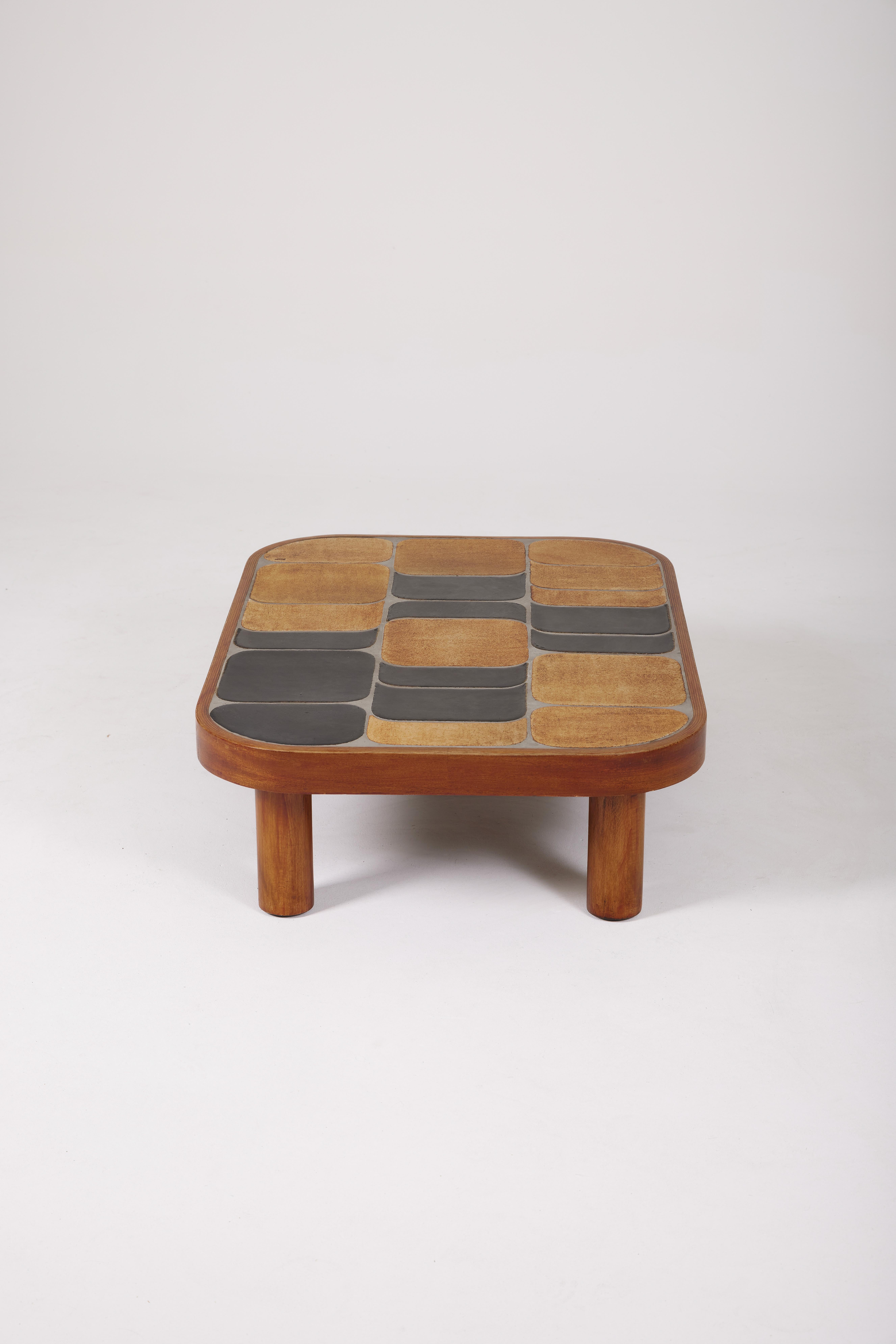 20th Century Shogun coffee table by Roger Capron, 1970s