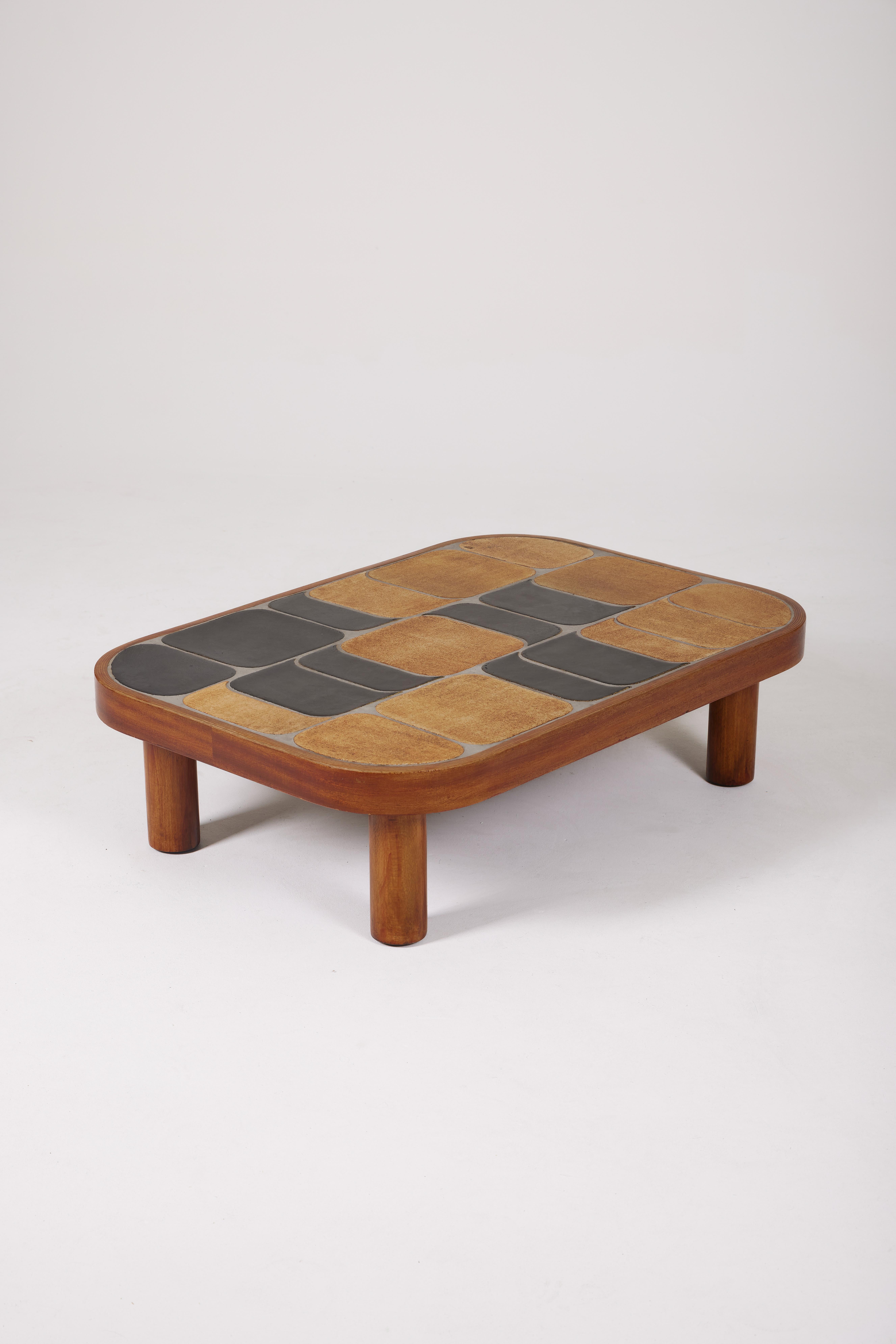 Ceramic Shogun coffee table by Roger Capron, 1970s